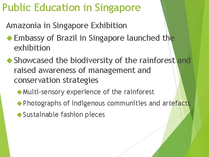 Public Education in Singapore Amazonia in Singapore Exhibition Embassy of Brazil in Singapore launched Public Education in Singapore Amazonia in Singapore Exhibition Embassy of Brazil in Singapore launched