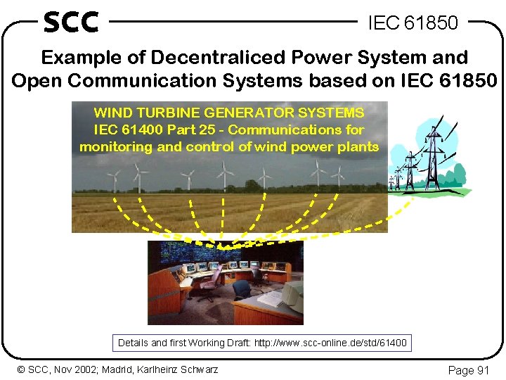 SCC IEC 61850 Example of Decentraliced Power System and Open Communication Systems based on