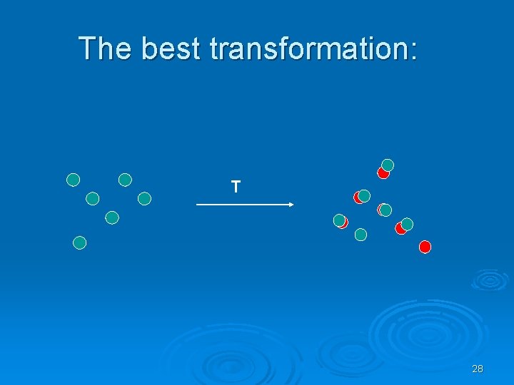 The best transformation: T 28 