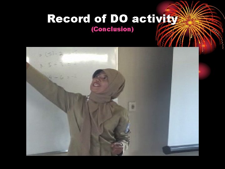 Record of DO activity (Conclusion) 