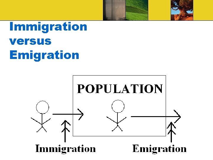 Immigration versus Emigration 