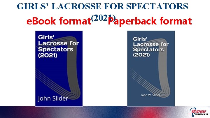 GIRLS’ LACROSSE FOR SPECTATORS e. Book format(2021) Paperback format 