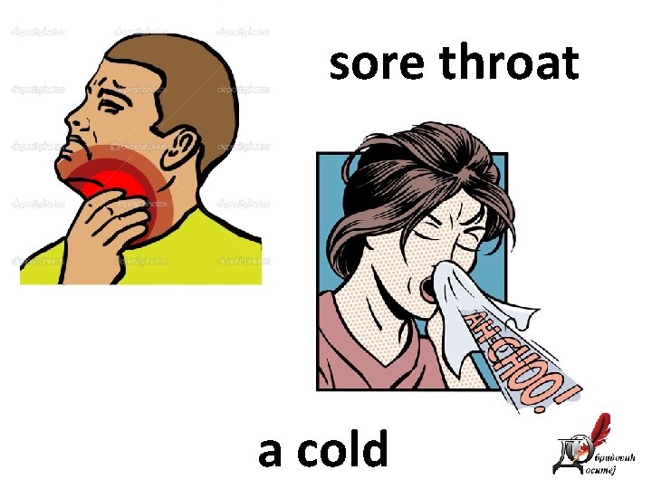 sore throat a cold 