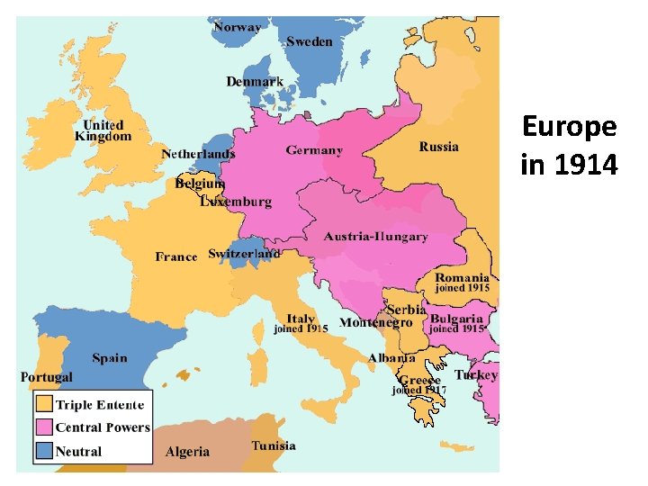Europe in 1914 