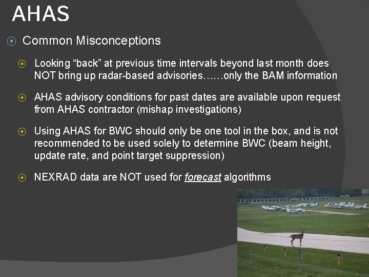 AHAS ⦿ Common Misconceptions ⦿ Looking “back” at previous time intervals beyond last month AHAS ⦿ Common Misconceptions ⦿ Looking “back” at previous time intervals beyond last month