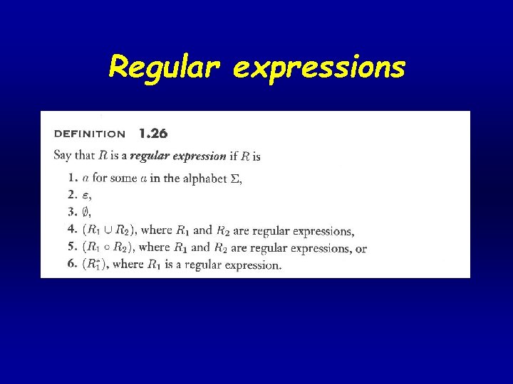 Regular expressions 