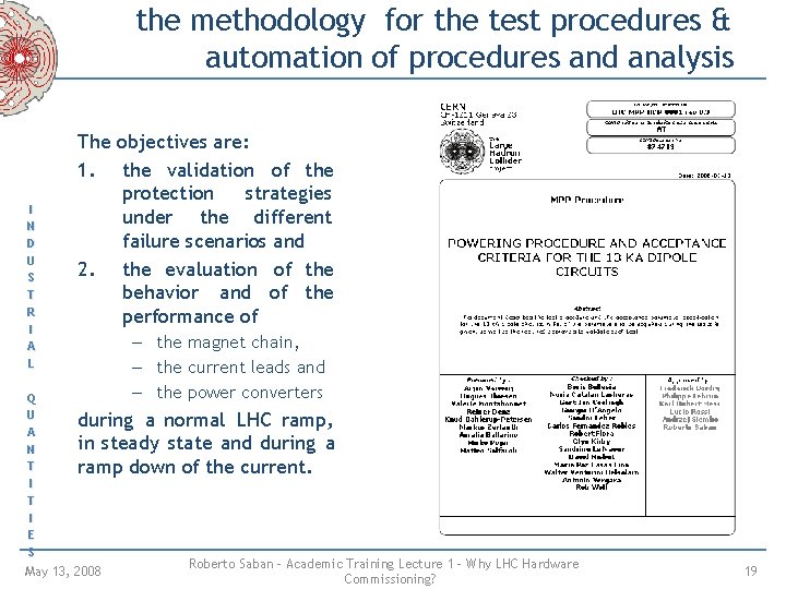 the methodology for the test procedures & automation of procedures and analysis I N the methodology for the test procedures & automation of procedures and analysis I N
