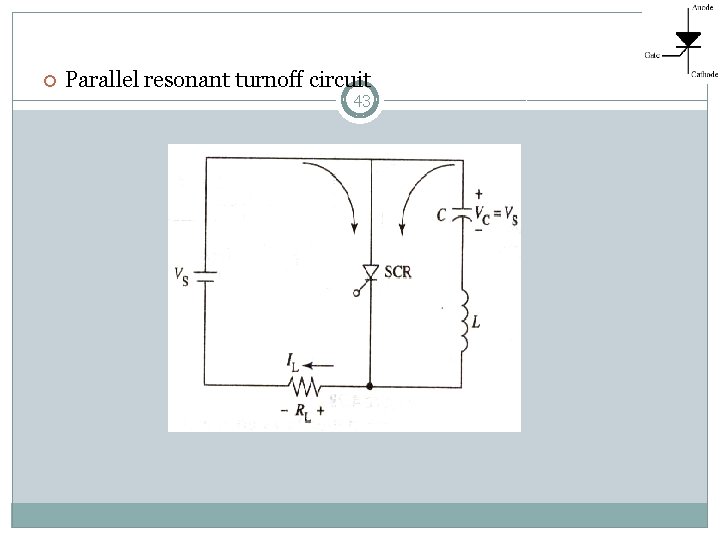  Parallel resonant turnoff circuit 43 