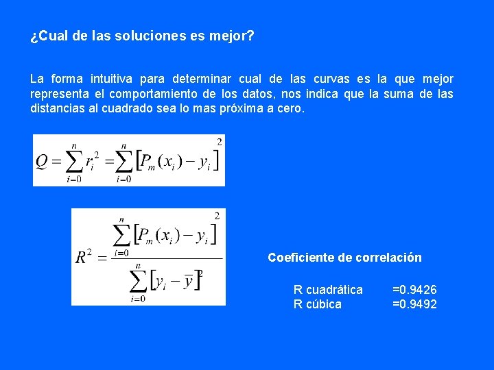 ¿Cual de las soluciones es mejor? La forma intuitiva para determinar cual de las