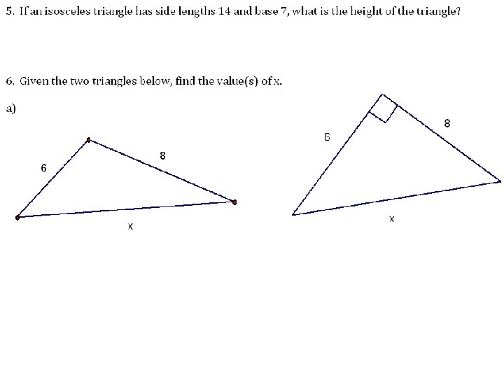 Triplane Math Summative Review Part 1 Triangles Part 2 Lines