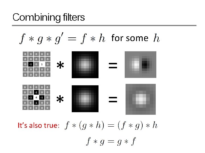 Combining filters for some 0 0 0 -1 0 0 0 0 0 -1