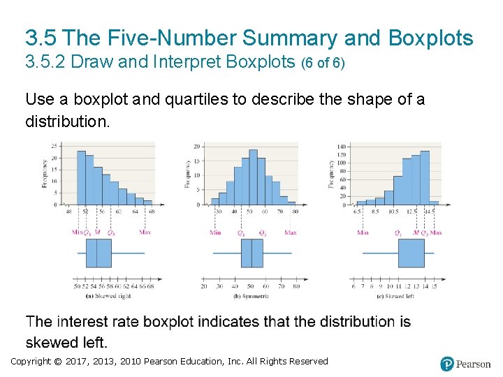 3. 5 The Five-Number Summary and Boxplots 3. 5. 2 Draw and Interpret Boxplots