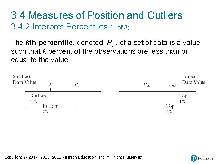 3. 4 Measures of Position and Outliers 3. 4. 2 Interpret Percentiles (1 of