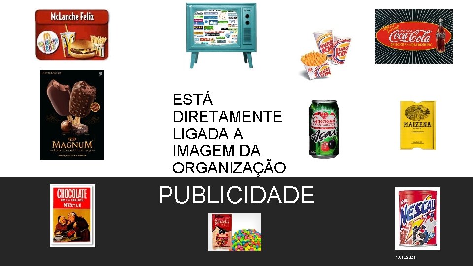 ESTÁ DIRETAMENTE LIGADA A IMAGEM DA ORGANIZAÇÃO PUBLICIDADE 13/12/2021 