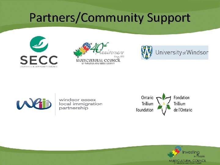Partners/Community Support 