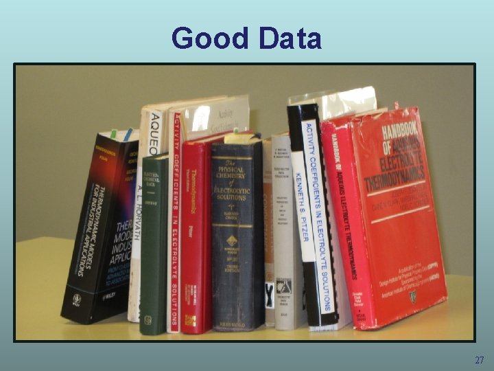 Good Data 27 Good Data 27