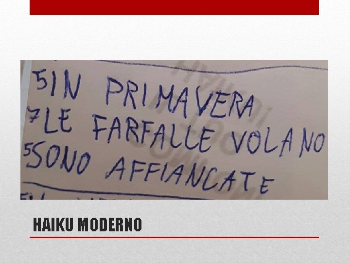 HAIKU MODERNO 