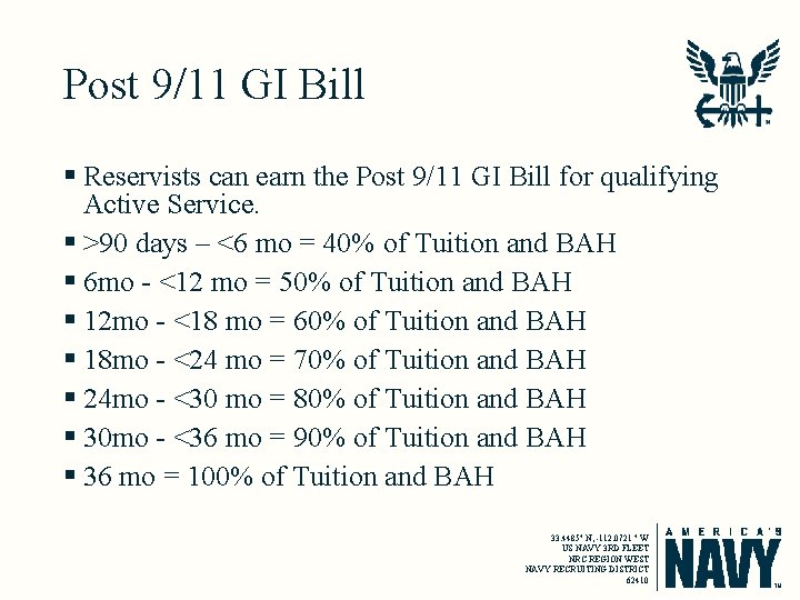 Post 9/11 GI Bill § Reservists can earn the Post 9/11 GI Bill for