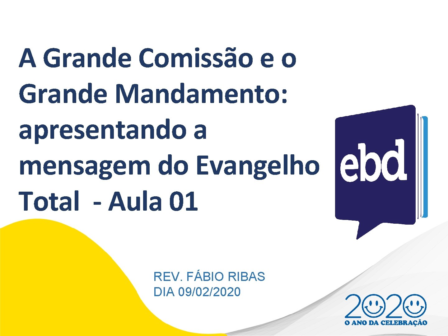 A Grande Comissão e o Grande Mandamento: apresentando a mensagem do Evangelho Total -