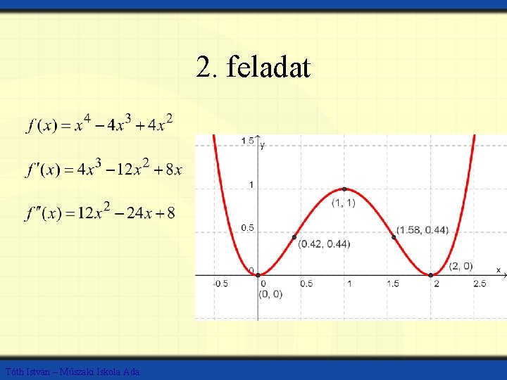 2. feladat Tóth István – Műszaki Iskola Ada 