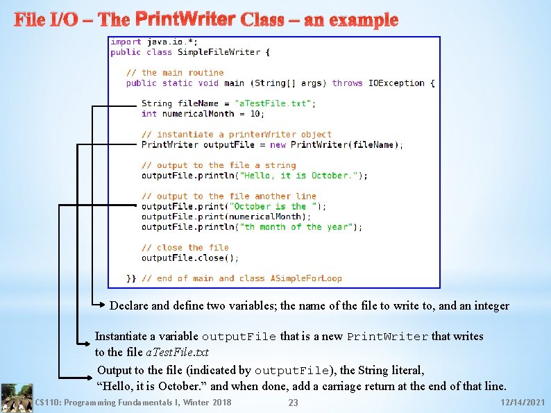 Programming Fundamentals I CS 110 Central Washington University