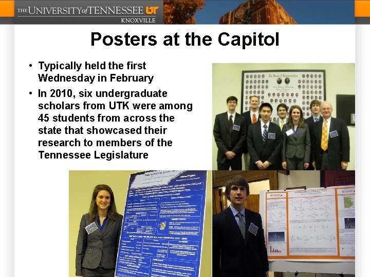 Posters at the Capitol • Typically held the first Wednesday in February • In