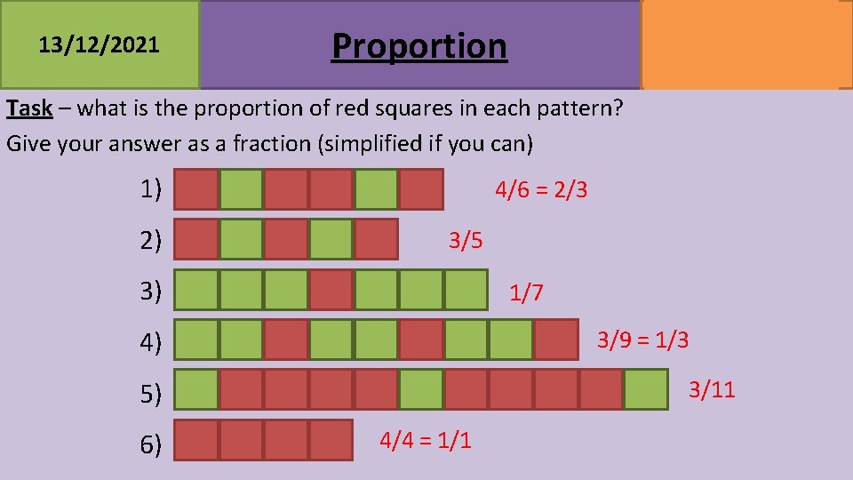 13/12/2021 MATHSWATCH CLIP 42, 199 GRADE 2, 7 Proportion Task – what is the