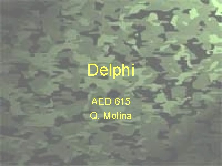 Delphi AED 615 Q. Molina 