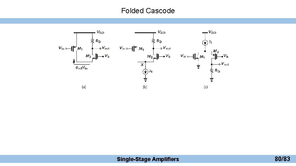 Folded Cascode Single-Stage Amplifiers 80/83 