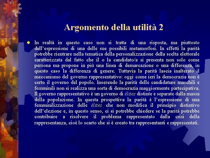 Argomento della utilità 2 ® In realtà in questo caso non si tratta di