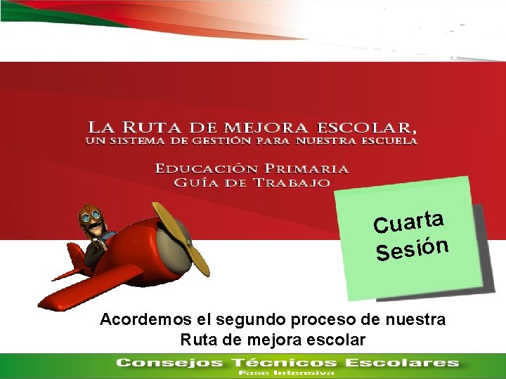 Cuarta Sesión Acordemos el segundo proceso de nuestra Ruta de mejora escolar 