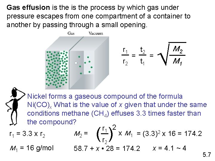 Gas effusion is the process by which gas under pressure escapes from one compartment