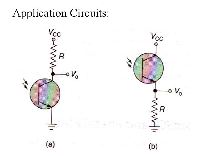 Application Circuits: 