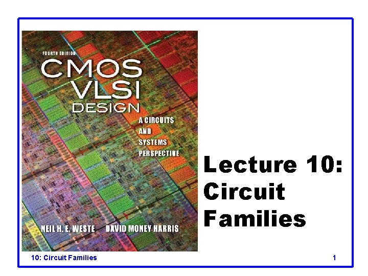 Lecture 10: Circuit Families 1 