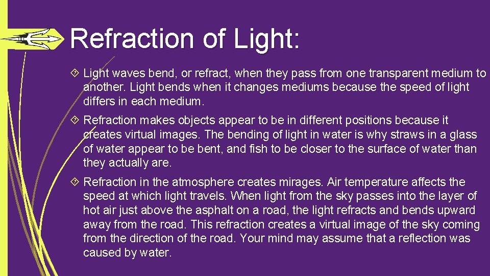 Bell Ringer What is a mirage Refraction Lenses