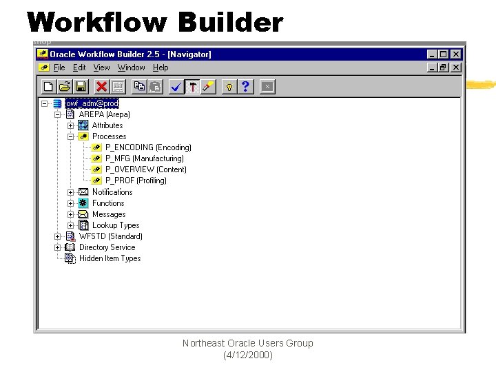 Workflow Builder Northeast Oracle Users Group (4/12/2000) 