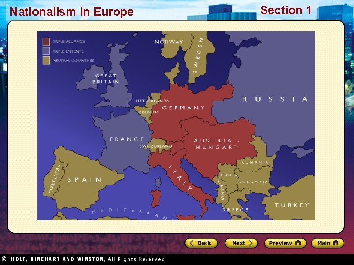 Nationalism in Europe Section 1 