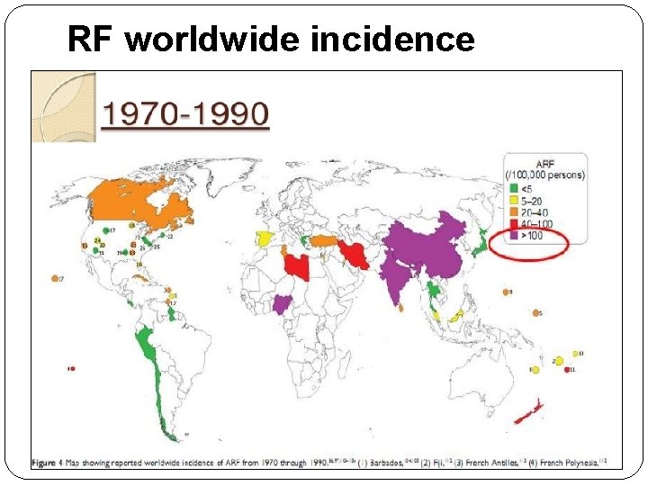 RF worldwide incidence 
