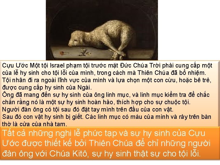 Cựu Ước Một tội Israel phạm tội trước mặt Đức Chúa Trời phải cung