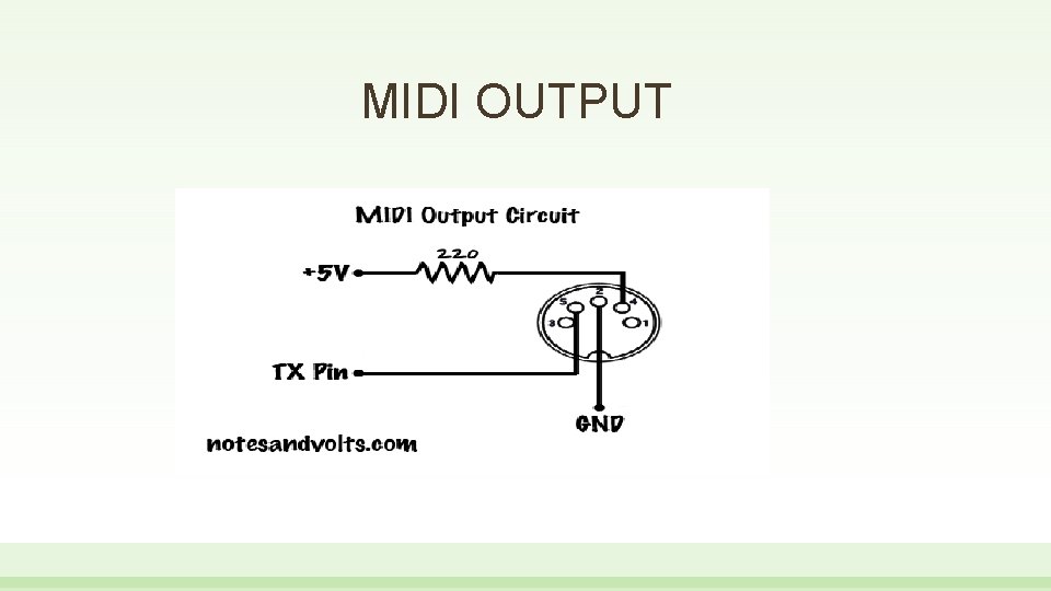 MIDI OUTPUT 