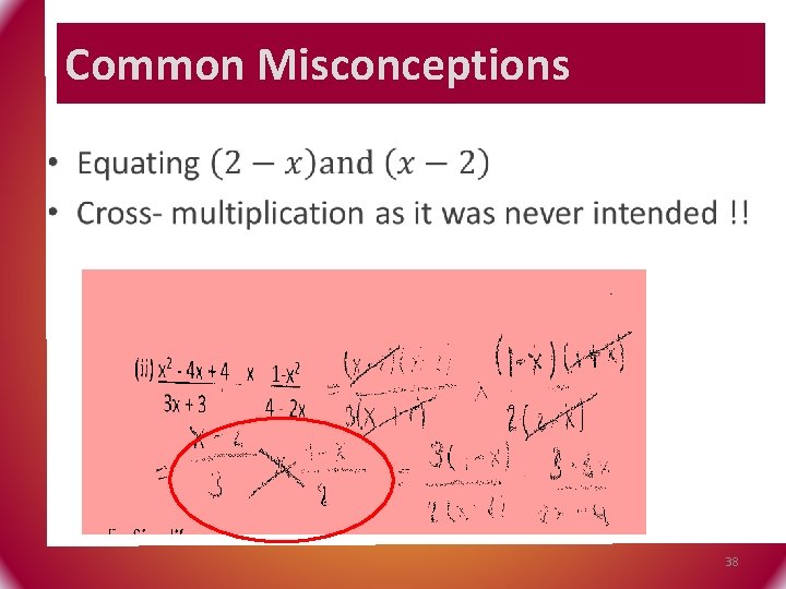 Common Misconceptions • 38 