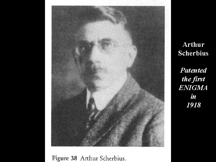 Arthur Scherbius Patented the first ENIGMA in 1918 