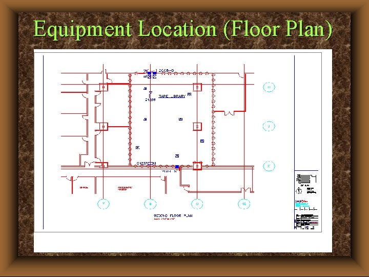 Equipment Location (Floor Plan) 