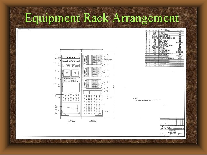Equipment Rack Arrangement 