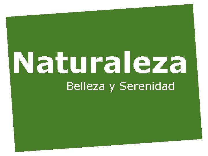 Naturaleza Belleza y Serenidad 