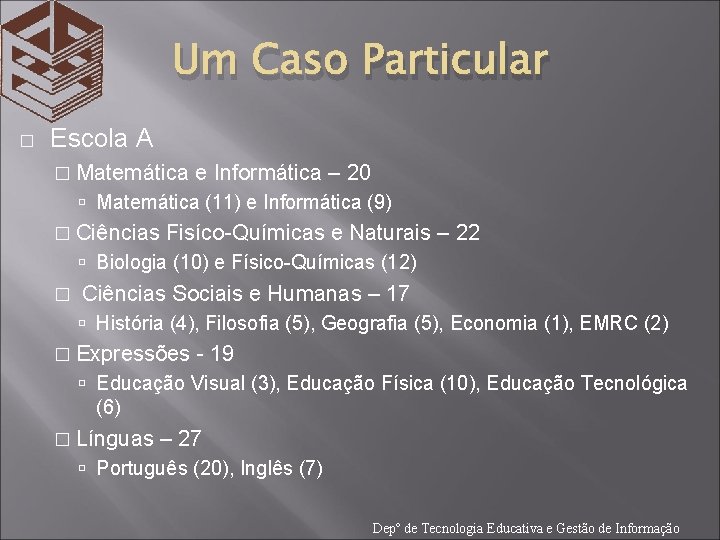 Um Caso Particular � Escola A � Matemática e Informática – 20 Matemática (11)