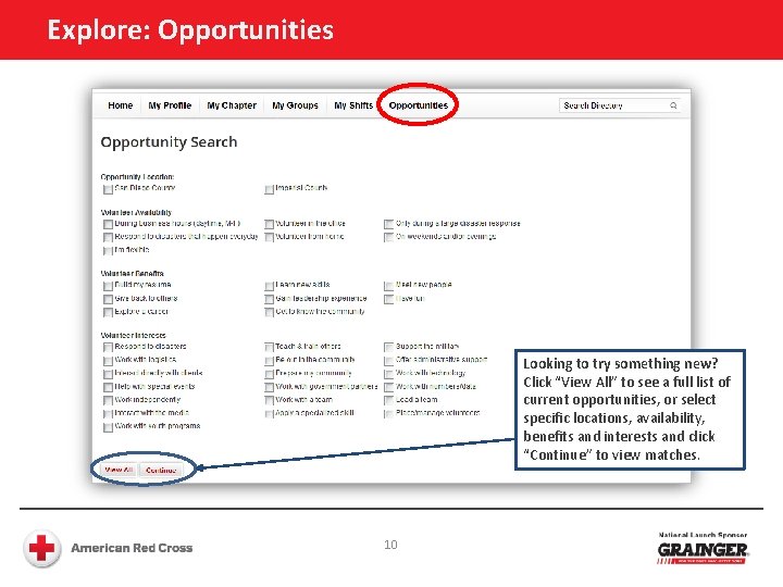 Explore: Opportunities Looking to try something new? Click “View All” to see a full Explore: Opportunities Looking to try something new? Click “View All” to see a full