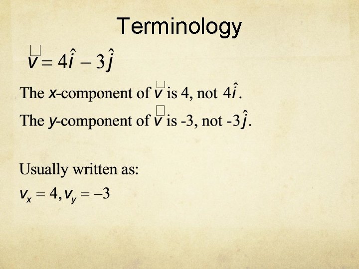 Terminology 