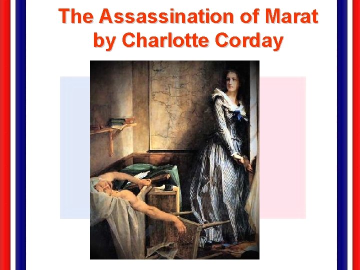 The Assassination of Marat by Charlotte Corday 