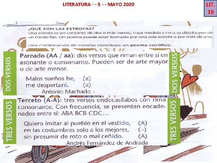 LITERATURA - - 5 - - MAYO 2020 LIT. 19 